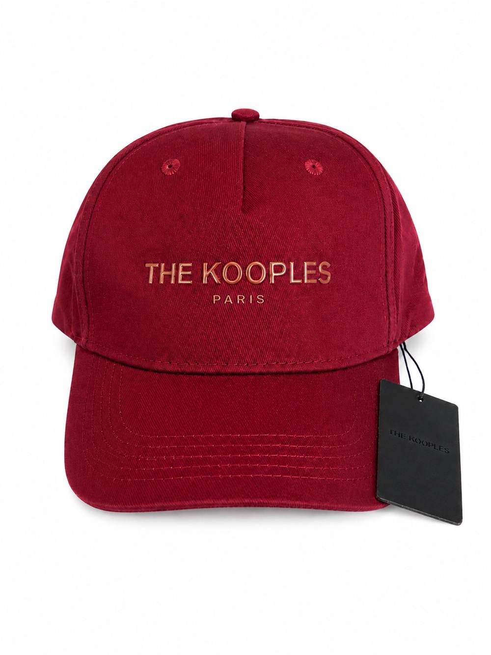 The Kooples Paris Burgundy Baseball Cap with Logo Adjustable back NWT